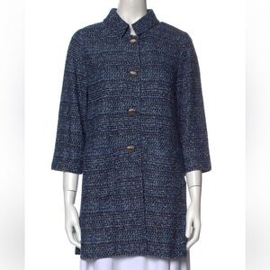 St. John Navy Tweed blazer